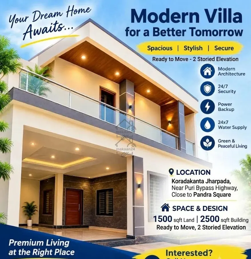 Double Storey Villla for sale in Bhubaneswar, Odisha